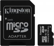 kingston sdcit 8gb 8gb industrial micro sdhc uhs i class 10 with sd adapter photo