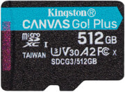 kingston sdcg3 512gbsp canvas go plus 512gb micro sdxc class 10 uhs i u3 v30 a2 photo
