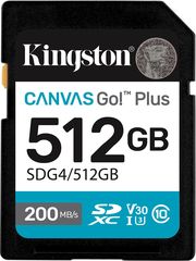 kingston sdg4 512gb canvas go plus gen4 512gb sdxc u30 v30 a2 photo