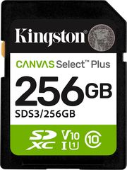 kingston sds3 256gb canvas select plus gen3 256gb sdxc 150mb s c10 uhs i u1 v10 photo