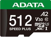 adata ud512gui3v30a2sp ra1 speed plus 512gb micro sdxc uhs i 180mb s u3 c10 with adapter photo