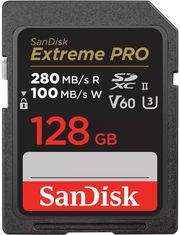 sandisk sdsdxep 128g gn4in extreme pro 128gb sdxc 280mb s uhs ii v60 u3 class 10 photo