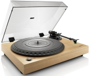 lenco l 91 wooden turntable with usb connection photo