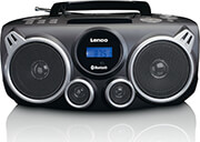 lenco scd 100bk portable pll fm radio with cd mp3 bluetooth usb and sd player photo