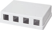 logilink nk4034 surface mount box for keystone 4 port photo