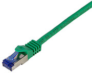 logilink c6a015s cat6a s ftp ultraflex patch cable 025m green photo