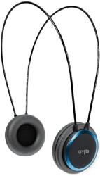 crypto hp 100 on ear headphone black blue photo