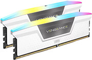 ram corsair cmh32gx5m2b5200c40w vengeance rgb white 32gb 2x16gb ddr5 5200mhz intel xmp dual photo