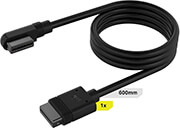 corsair cl 9011122 ww icue link cable 1x600mm straight angled slim black photo