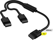 corsair cl 9011124 ww icue link y cable 1x600mm straight angled slim black photo