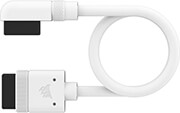 corsair cl 9011131 ww icue link cable 2x200mm straight angled slim white photo
