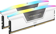 ram corsair cmh32gx5m2e6000c36w vengeance rgb white 32gb 2x16gb ddr5 6000mt s cl36 intel xmp dual photo