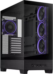 case asus a31 plus tempered glass argb midi tower black photo