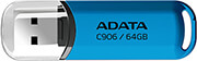 adata ac906 64g rwb classic c906 64gb usb20 flash drive blue photo