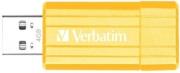 verbatim 47390 store n go pinstripe usb 20 yellow 4gb photo