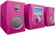 bigben mcd04rsstick micro system with cd player pink photo