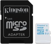 kingston sdcac 16gb 16gb micro sdhc action camera uhs i u3 class 3 with adapter photo