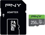 pny elite micro sdxc 256gb u1 with adapter psdu256v11100el ge