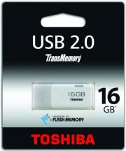 toshiba hayabusa 16gb usb20 flash drive transmemory white photo