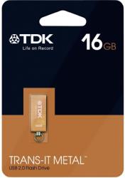 tdk trans it metal 16gb usb20 flash drive orange photo
