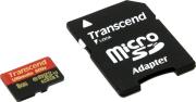 transcend ts8gusdhc10u1 8gb micro sdhc class 10 uhs i 600x ultimate with adapter photo