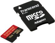 transcend ts16gusdhc10u1 16gb micro sdhc class 10 uhs i 600x ultimate with adapter photo