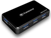 transcend ts hub3k 4 port usb30 hub black photo transcend ts hub3k 4 port usb30 hub black photo