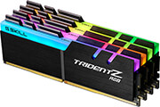 ram gskill f4 3600c16q 64gtzrc 64gb 4x16gb ddr4 3600mhz trident z rgb quad channel kit photo