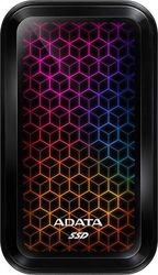adata ase770g 2tu32g2 cbk portable ssd se770g rgb 2tb usb32 gen 2 type c photo
