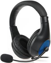 natec nsl 0370 panda headset black blue photo