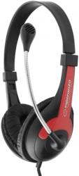 esperanza eh158r stereo headphones with microphone rooster red photo