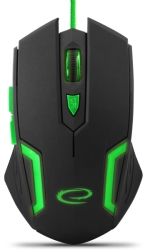 esperanza egm205g wired mouse for gamers 6d optical usb mx205 fighter green photo