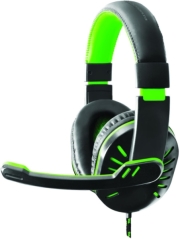 esperanza egh330g crow headphones with microphone for players green photo