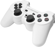 esperanza egg102w gamepad pc usb warrior white black photo