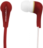 esperanza eh146r stereo earphones lollipop red photo