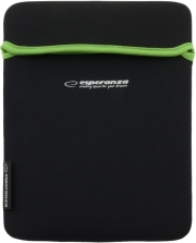 esperanza et172g neoprene bag for tablet 97 black green photo