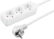 esperanza tl115 titanum 3 way socket with surge protection and ground pin 15m white photo