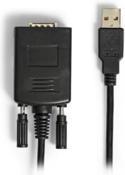 nedis ccgw60852bk09 converter usb a male to rs232 male usb 20 09m cable photo