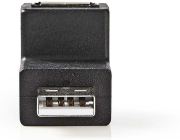 nedis ccgp60940bk usb 20 adapter a male a female 270 angled black photo