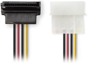 nedis ccgp73505va015 internal power cable molex male sata 15 pin female 90 angled 015m various photo