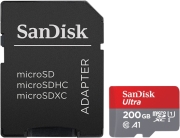 sandisk sdsquar 200g gn6ma 200gb ultra a1 micro sdxc u1 class 10 with adapter photo