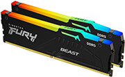 ram kingston kf552c40bbak2 32 fury beast rgb 32gb 2x16gb ddr5 5200mhz cl40 intel xmp dual kit photo
