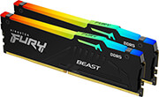 ram kingston kf552c40bbak2 64 fury beast rgb 64gb 2x32gb ddr5 5200mhz cl40 intel xmp dual kit photo