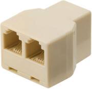 nedis tcgp90990iv telecom splitter rj11 female 2x rj11 female ivory photo