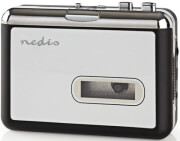 nedis acgru100gy portable usb cassette to mp3 converter with usb cable and software photo