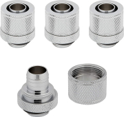 corsair hydro x fitting soft xf straight chrome 4 pack 10 13mm compression photo