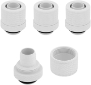 corsair hydro x fitting soft xf straight glossy white 4 pack 10 13mm compression photo