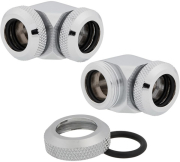 corsair hydro x fitting hard xf 90� angled chrome 2 pack 12mm od compression photo