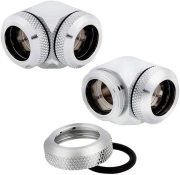corsair hydro x fitting hard xf 90� angled chrome 2 pack 14mm od compression photo