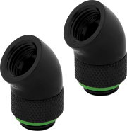 corsair hydro x fitting adapter xf 45� angled rotary black 2 pack photo